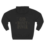 God Money Power Hoodie — Minimalist Inspirational Graphic Hoodie