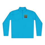Quarter-Zip Pullover — “Put God First, Hustle for the Money, Buy Yourself in Power” Christian Graphic