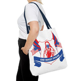 Tote Bag — Patriotic 'God Money Power' Religious Graphic Tote