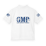 Youth Polo Shirt - 'GMP God Money Power' Logo School Uniform