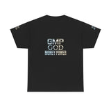 GMP GOD Money Power Tee — Metallic Logo Graphic T-Shirt