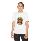 Youth Pumpkin Power Tee - "God Money Power" Halloween Graphic Shirt