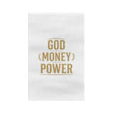 God Money Power Microfiber Tea Towel – Inspirational Kitchen Decor