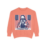 God Money Power Sweatshirt — Patriotic Bandana Graphic Crewneck
