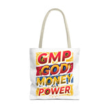 Tote Bag — GMP: God Money Power Bold Graphic Tote