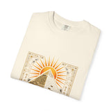 Pyramid Sun Graphic Tee — "Good Morning Power" Spiritual Vintage T-Shirt