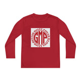 Youth Long Sleeve Tee — "GMP" God Money Power Logo Athletic Shirt