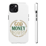 Phone Case — "God Money Power" Inspirational Religious Design