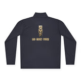 Quarter-Zip Pullover — Gold Block 'GMP' Logo with "Go. Walk. Power." Back Print