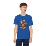 Youth Pumpkin Power Tee - "God Money Power" Halloween Graphic Shirt