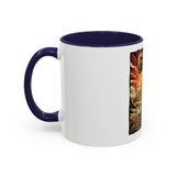 Coffee Mug - 'God Money Power' Pyramid Graphic Accent Mug (11/15oz)