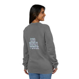God Money Power Graphic Sweatshirt — Blue Retro Anime Streetwear