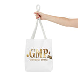 GMP "God Money Power" Gold Logo Tote Bag