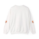 Halloween Pumpkin Crewneck Sweatshirt- “God Money Power” — Jack-O'-Lantern Graphic