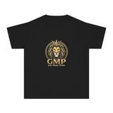 Youth Tee — Gold Lion Crest "GMP" Graphic