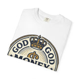God Money Power T-Shirt — Crown Emblem Graphic Tee (God • Money • Power)