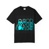God Money Power T-Shirt — Retro Neon Faith & Hustle Graphic Tee