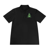 Religious Streetwear Polo — 'God Money Power' Neon Graphic