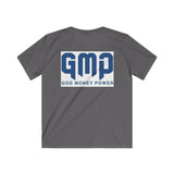 Kids Tee — GMP (God Money Power) Christian Faith Youth T‑Shirt, Inspirational Religious Graphic