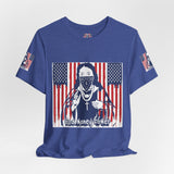 God Money Power Tee — Patriotic Bandana Saint Graphic T-Shirt