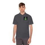 Religious Streetwear Polo — 'God Money Power' Neon Graphic