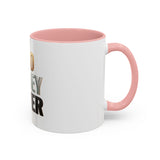 God Money Power Accent Coffee Mug — Inspirational Faith & Wealth Quote