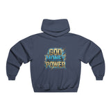 God Money Power Hoodie — Bold Retro Graphic Religious Statement Sweatshirt