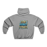 God Money Power Hoodie — Bold Retro Graphic Religious Statement Sweatshirt