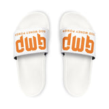 Men's GWP Logo Slide Sandals — Removable Strap White Pool Slides