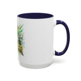 Accent Coffee Mug — "God Money Power" Bold Graphic Ceramic Mug