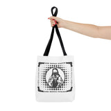 Tote Bag — "God Money Power" Retro Saint Graphic Tote