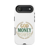 Phone Case — "God Money Power" Inspirational Religious Design