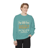Put God First Hustle For The Money Sweatshirt