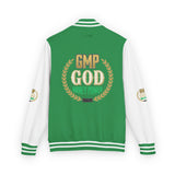 Letterman Jacket — 'GOD Money Power (GMP)' Red & White Varsity Jacket