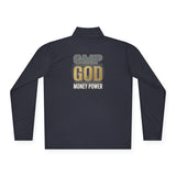 Quarter-Zip Pullover — GMP GOD Money Power Graphic Pullover