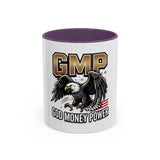 GMP ‘God Money Power’ Accent Coffee Mug - Bold Eagle Graphic 11/15oz