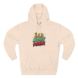 God Money Power Hoodie — Graphic Fleece Pullover with Crown Logo