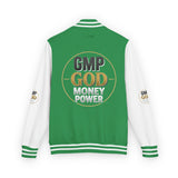 Letterman Jacket — GMP GOD Money Power Red & White Varsity Jacket