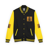 Letterman Jacket — 'God Money Power' Graphic Varsity Jacket
