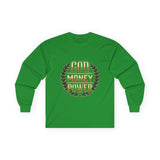 God Money Power Long Sleeve Tee
