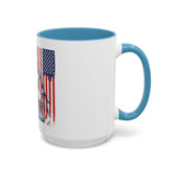 God, Money, Power Coffee Mug — Patriotic Street Art Accent Mug (11/15oz)