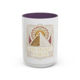 God Money Power Pyramid Accent Coffee Mug — Inspirational Wealth & Faith Ceramic Mug