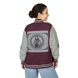 Letterman Jacket — 'God Money Power' Graphic Varsity Jacket