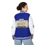 Letterman Jacket — 'God Money Power' Retro Varsity Jacket