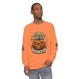 God Money Power- Halloween Pumpkin Long Sleeve Tee