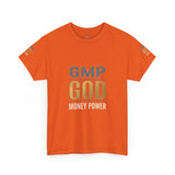 GMP GOD Money Power T-Shirt — Bold Gold Logo Tee