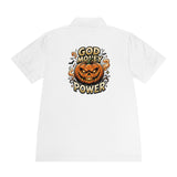 God Money Power- Pumpkin Halloween- Polo Shirt