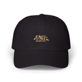Classic Dad Cap — Gold 'G.M.P.' Embroidered Casual Baseball Hat