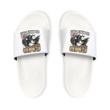 Men's Graphic Slide Sandals — 'GMP Good Money Power' Eagle Design
