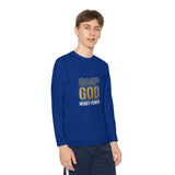 Youth Long Sleeve Tee — GMP GOD Money Power Graphic